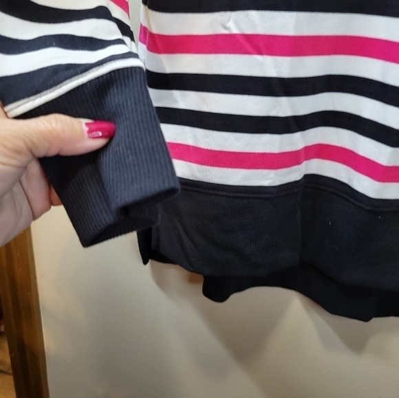 NWT Lularoe XXS Hannah crew striped pullover Top - Picture 8 of 13